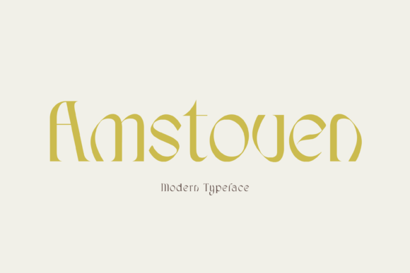 Amstoven: A Chic Serif Font for Branding That Stands Out
