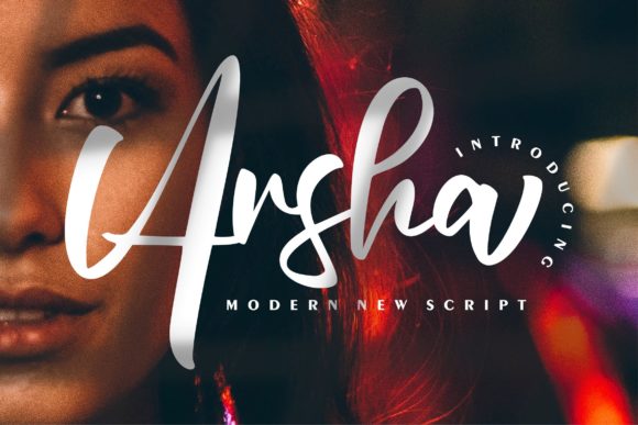 Arsha: A Whimsical Script Font for Digital Branding