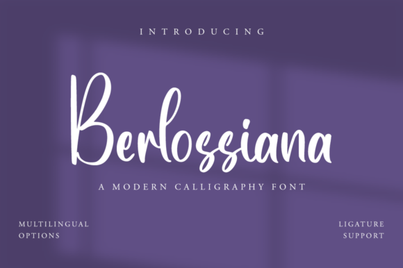 Berlossiana: A Handwritten Font for Creative Makers