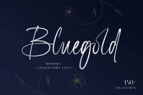 Bluegold: A Modern Script Font for Professional Branding