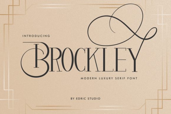 Brockley: A Luxurious Serif Font for Handmade Creations