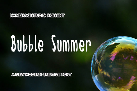 Bubble Summer Font for Modern Branding