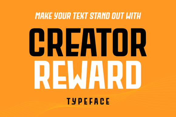 Creator Reward Font for Modern Business Branding