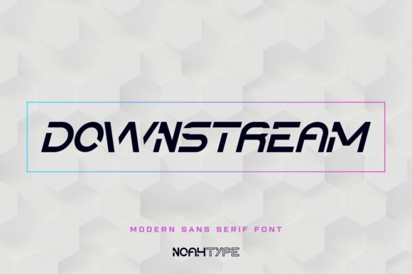 Downstream Font for Modern Branding