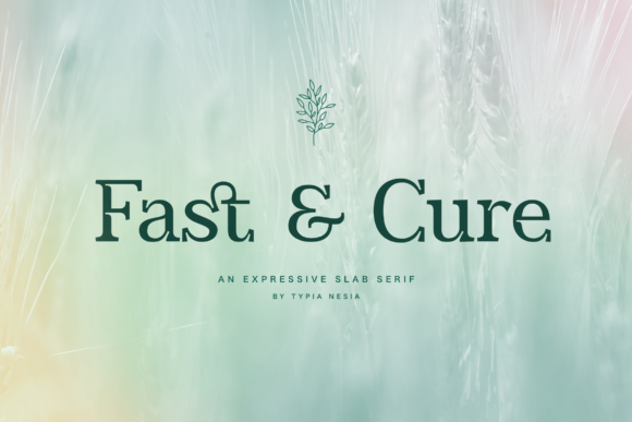 Fast and Cure: A Bold Serif Font for Modern Branding