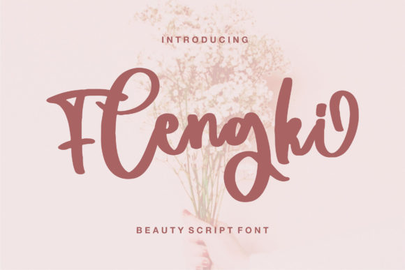 Flengki: A Whimsical Script Font for Modern Editorial Design