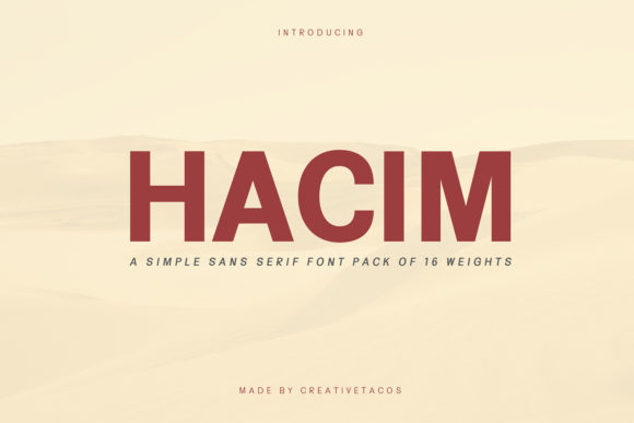 Hacim Family: A Modern Sans Serif Font for Professional Branding