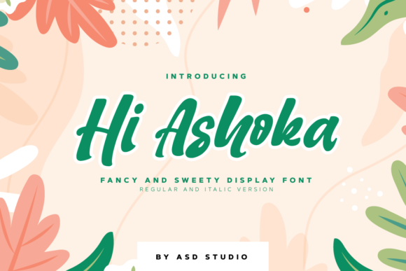Hi Ashoka: A Modern Handwritten Font for Web Design