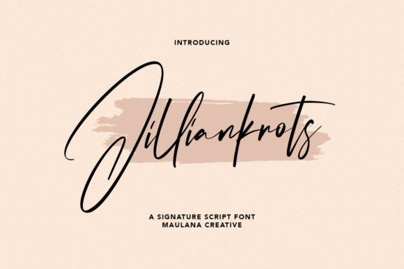Jilliankrots: A Modern Handwritten Font for Bold Branding