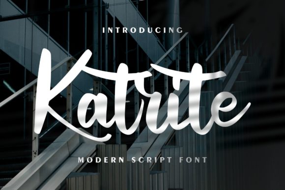 Katrite: A Whimsical Script Font for Modern Editorial Design