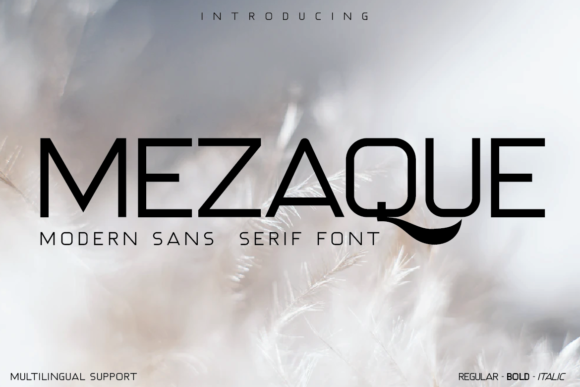 Mezaque: A Modern Sans Serif Font for Editorial Design
