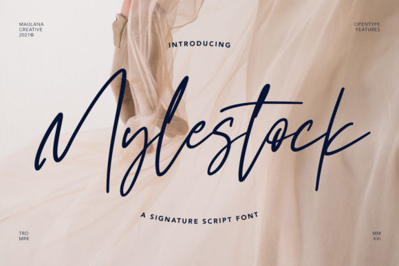 Mylestock: A Modern Handwritten Font for Web Design