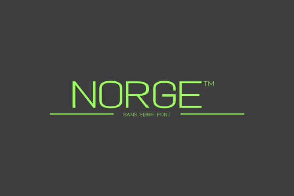 Norge – A Modern Sans Serif Font for Creative Projects