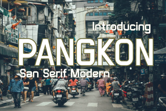 Pangkon: A Modern Sans Serif Font for Editorial Design