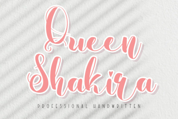 Queen Shakira: A Whimsical Handwritten Font for Modern Branding